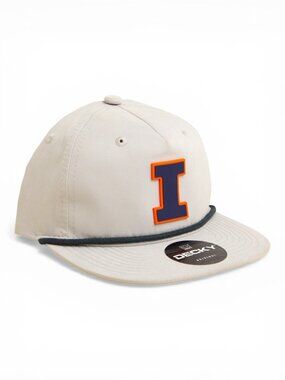Illinois Fighting Illini Navy 3D Classic Rope Hat- Grey/ Charcoal